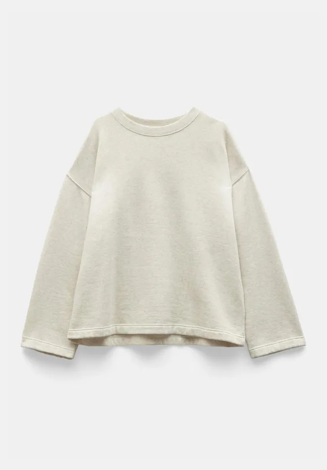 Hush Sweatshirts and Hoodies Women Bobby Cotton Relaxed Sweatshirt Oatmeal Melange Hush Sweatshirts and Hoodies Women Bobby Cotton Relaxed Sweatshirt Oatmeal Melange