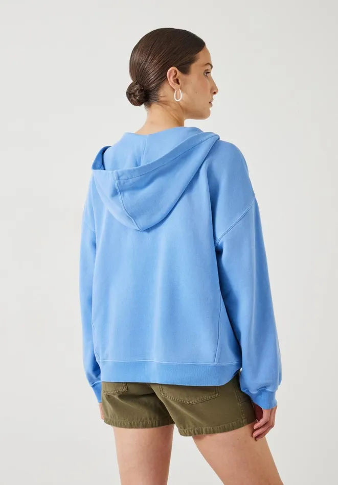 Hush Sweatshirts and Hoodies Women Jude Oversized Open Neck Hoodie Periwinkle Blue Hush Sweatshirts and Hoodies Women Jude Oversized Open Neck Hoodie Periwinkle Blue