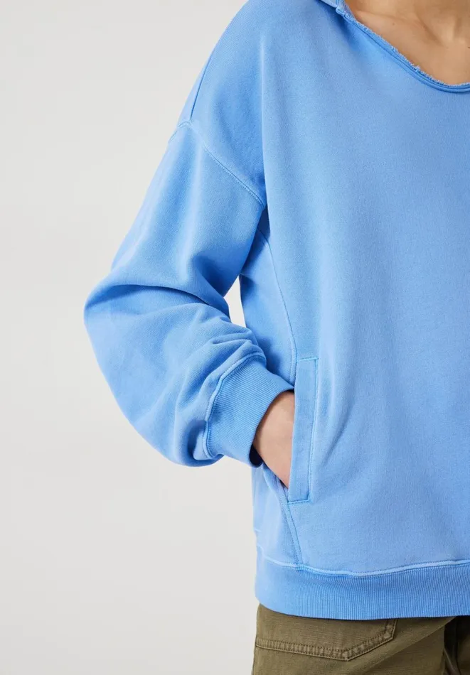 Hush Sweatshirts and Hoodies Women Jude Oversized Open Neck Hoodie Periwinkle Blue Hush Sweatshirts and Hoodies Women Jude Oversized Open Neck Hoodie Periwinkle Blue