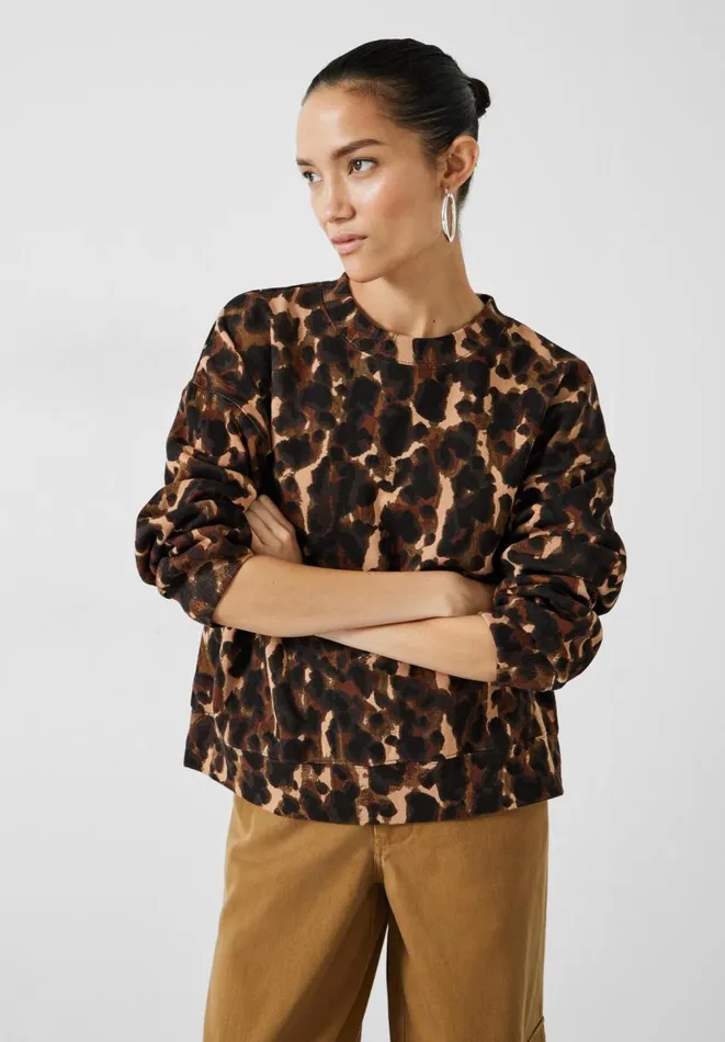 Hush Sweatshirts and Hoodies Women Leanne Leopard Sweatshirt Leopard Hush Sweatshirts and Hoodies Women Leanne Leopard Sweatshirt Leopard
