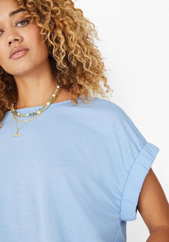 Hush Tops and Tshirts Women Eimear Cuff Top Periwinkle Blue Hush Tops and Tshirts Women Eimear Cuff Top Periwinkle Blue