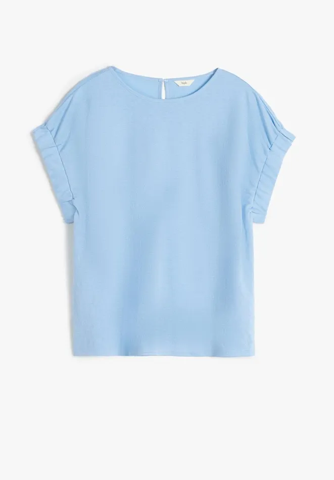 Hush Tops and Tshirts Women Eimear Cuff Top Periwinkle Blue Hush Tops and Tshirts Women Eimear Cuff Top Periwinkle Blue