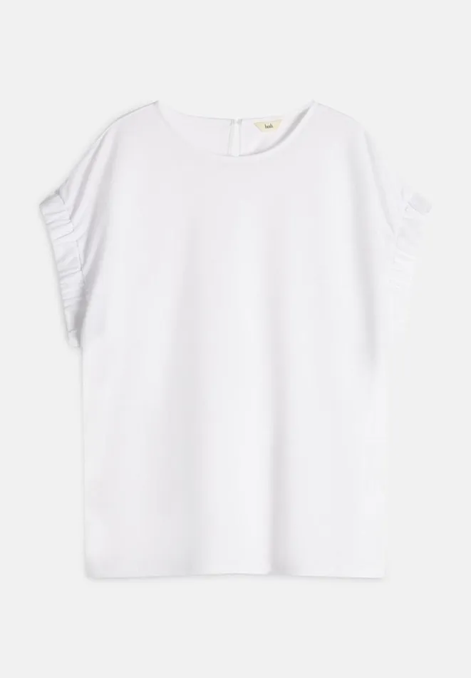 Hush Tops and Tshirts Women Eimear Cuff Top White Hush Tops and Tshirts Women Eimear Cuff Top White