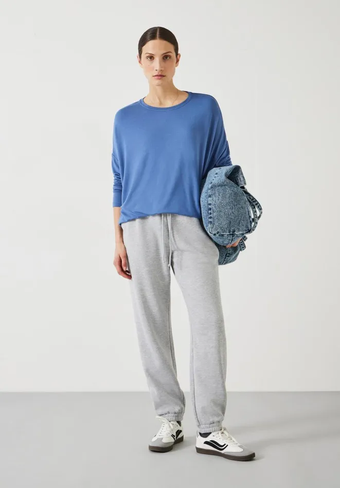 Hush Tops and Tshirts Women Gillian Wide Jersey Top Moonlight Blue Hush Tops and Tshirts Women Gillian Wide Jersey Top Moonlight Blue
