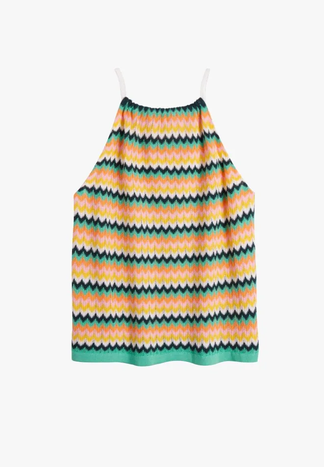 Hush Tops and Tshirts Women Nora Halterneck Knitted Vest Ecrumulti