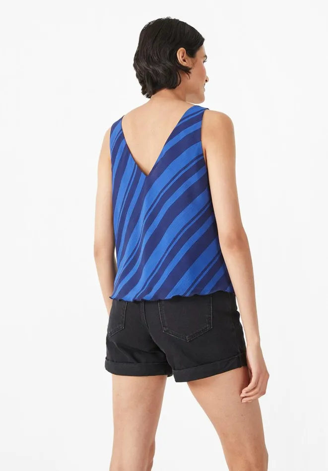 Hush Tops and Tshirts Women Tasha Cami Blue Stripe