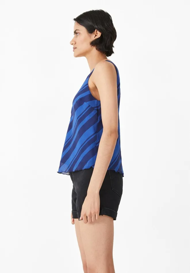 Hush Tops and Tshirts Women Tasha Cami Blue Stripe