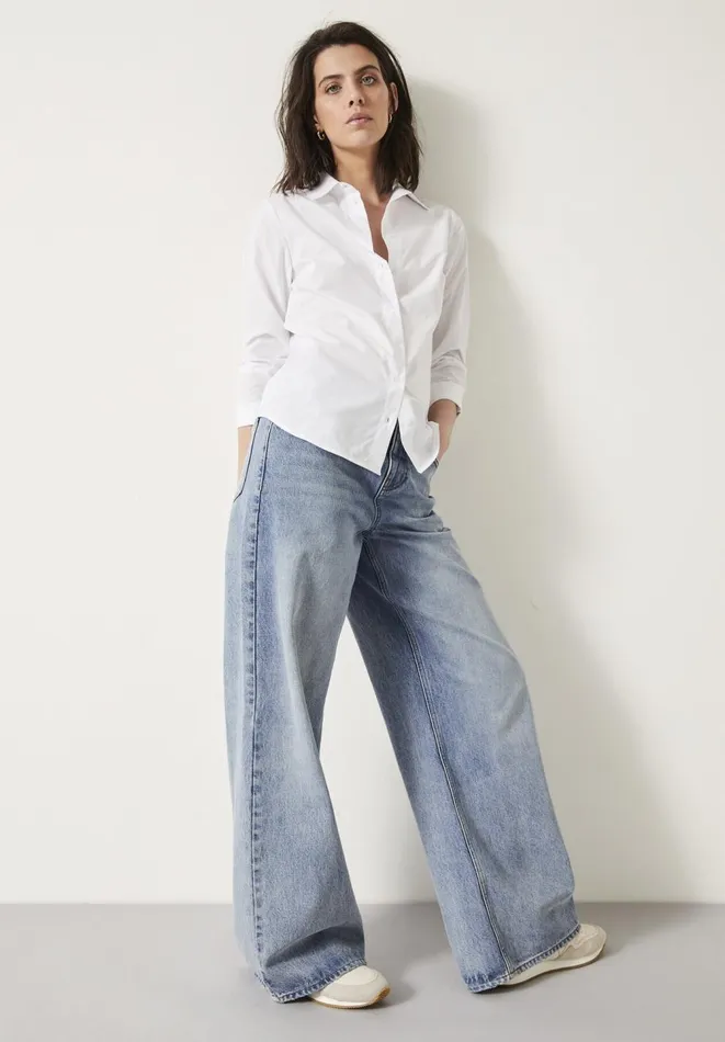Hush Tops and Tshirts Women Tylah Slim Cotton Shirt White