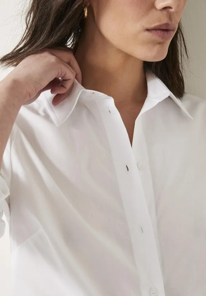 Hush Tops and Tshirts Women Tylah Slim Cotton Shirt White
