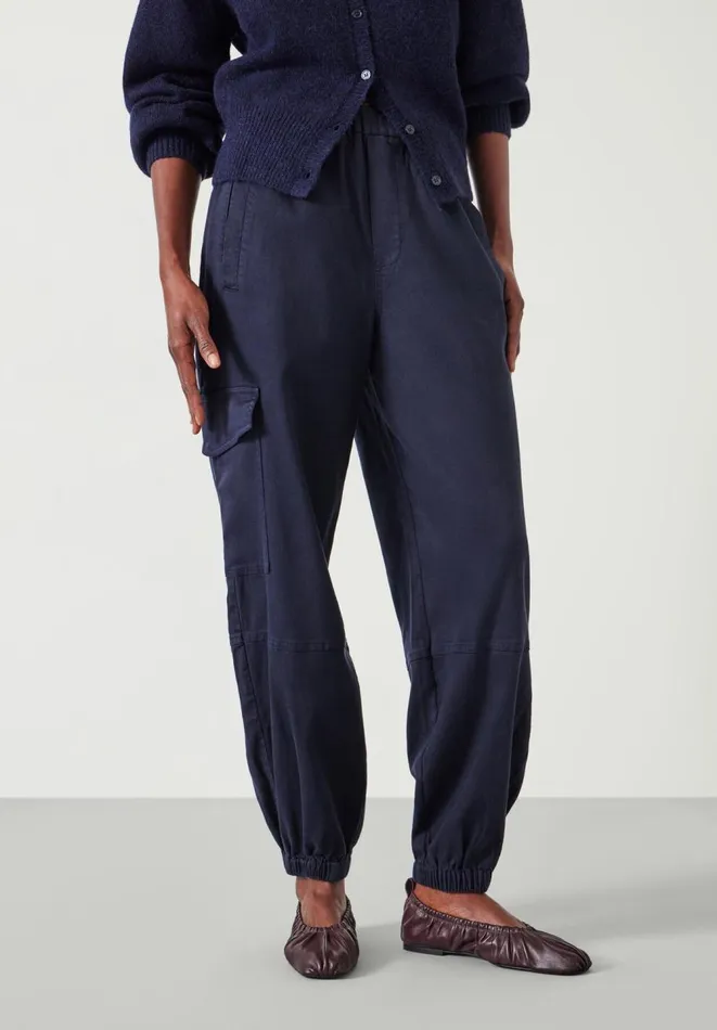 Hush Trousers Women Ava Washed Cargo Trousers Navy Hush Trousers Women Ava Washed Cargo Trousers Navy