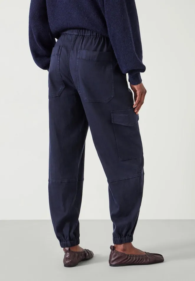 Hush Trousers Women Ava Washed Cargo Trousers Navy Hush Trousers Women Ava Washed Cargo Trousers Navy