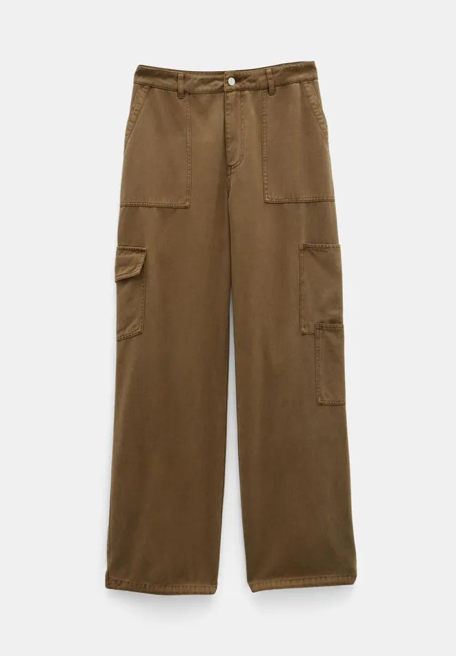 Hush Trousers Women Beatrice Cargo Trousers Olive