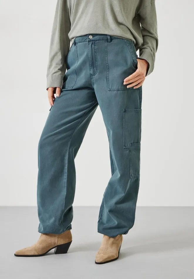 Hush Trousers Women Beatrice Cargo Trousers Slate