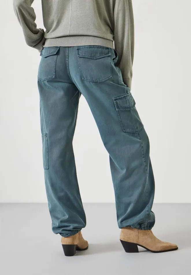 Hush Trousers Women Beatrice Cargo Trousers Slate