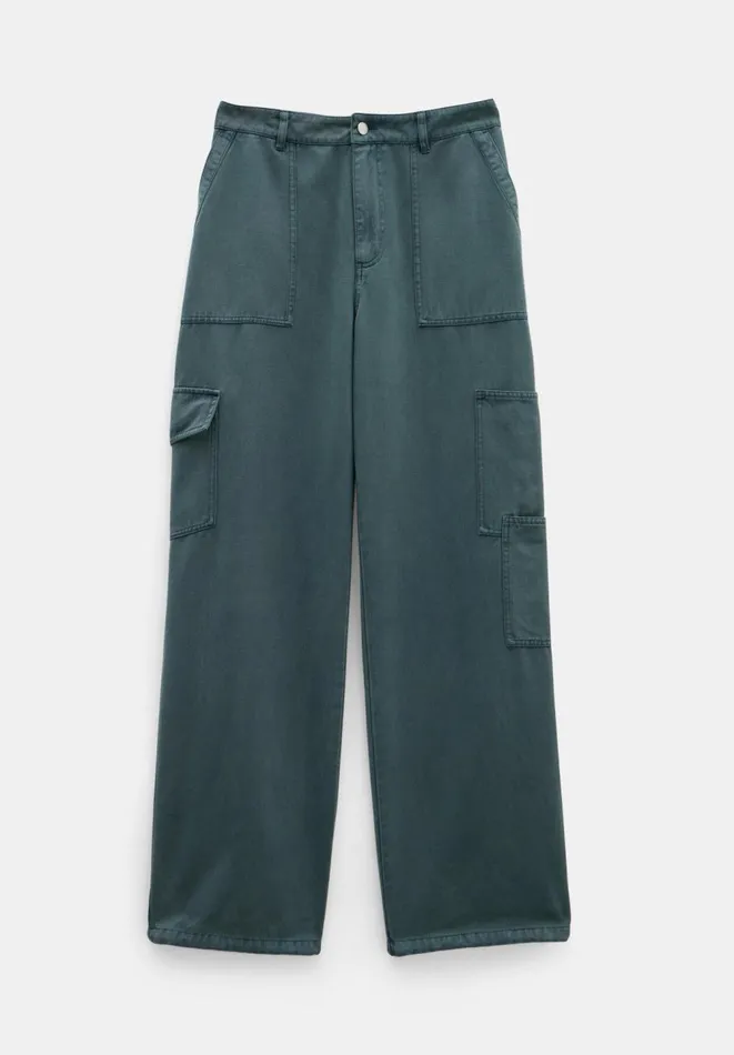 Hush Trousers Women Beatrice Cargo Trousers Slate