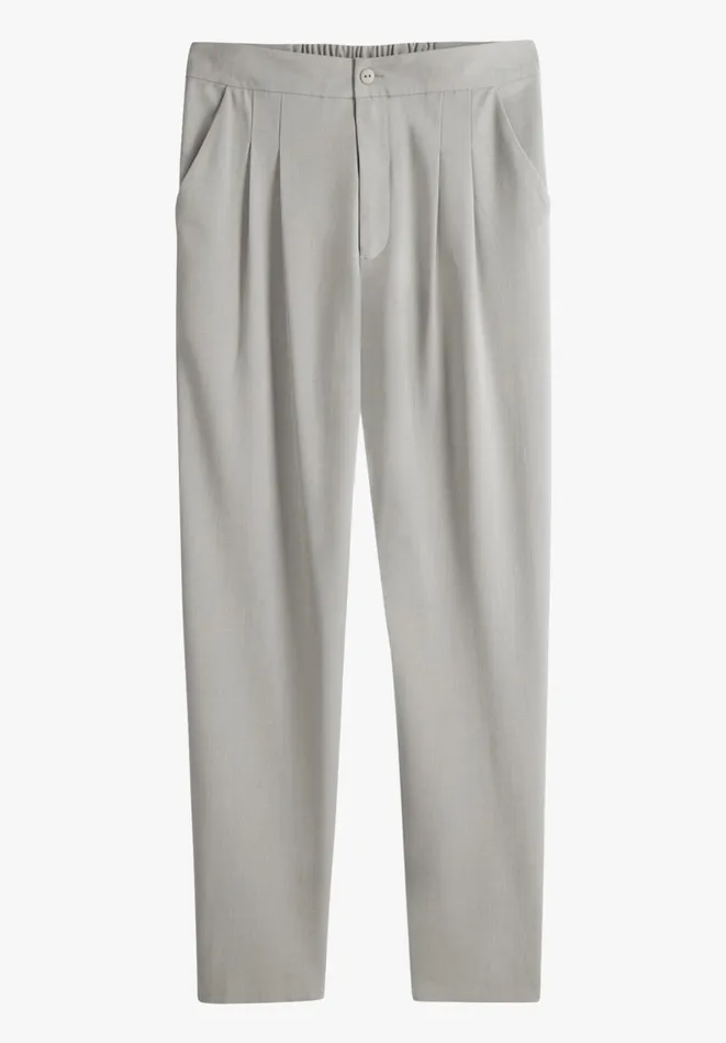 Hush Trousers Women Daphne Tapered Trousers Light Grey Hush Trousers Women Daphne Tapered Trousers Light Grey
