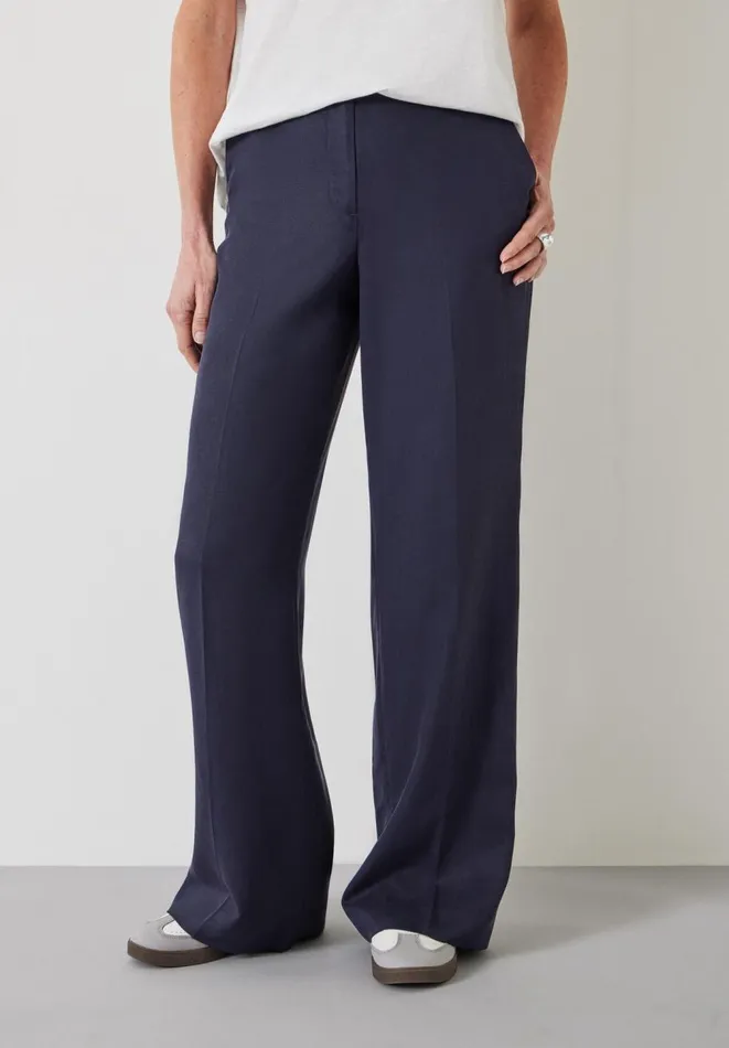 Hush Trousers Women Frances Flat Front Trousers Dark Navy Hush Trousers Women Frances Flat Front Trousers Dark Navy