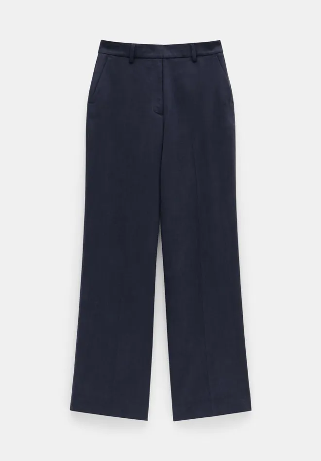 Hush Trousers Women Frances Flat Front Trousers Dark Navy Hush Trousers Women Frances Flat Front Trousers Dark Navy