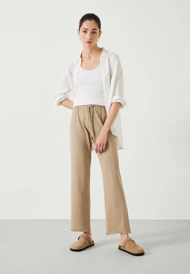 Hush Trousers Women Kaiya Relaxed Straight Jogger Khaki