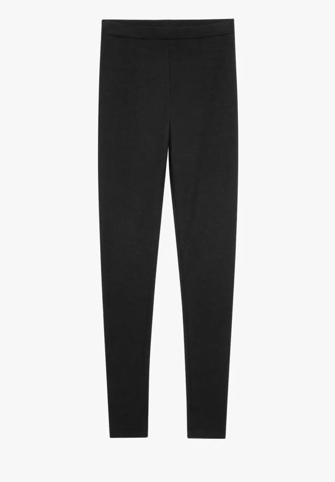 Hush Trousers Women Ribbed Jersey Leggings Black Hush Trousers Women Ribbed Jersey Leggings Black
