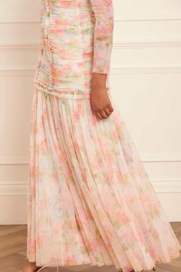 Immortal Rose Rouched OffShoulder Gown Multi Women Needle and Thread Dresses