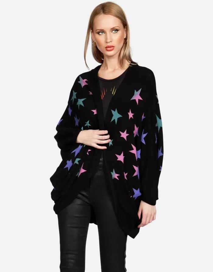 Isla Ombre Stars Black Women039s Lauren Moshi Sweaters and Knits