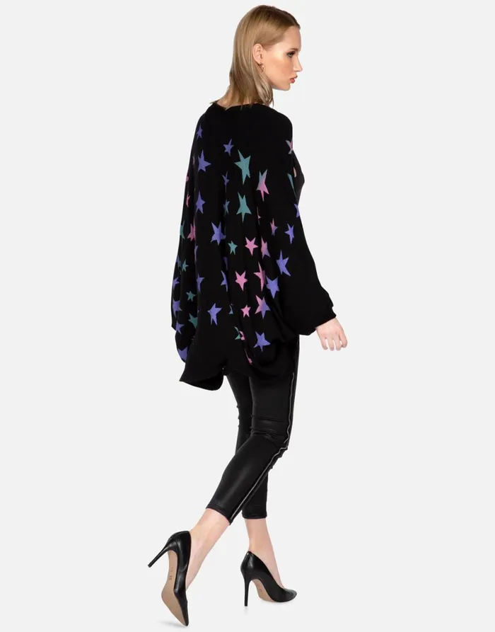 Isla Ombre Stars Black Women039s Lauren Moshi Sweaters and Knits