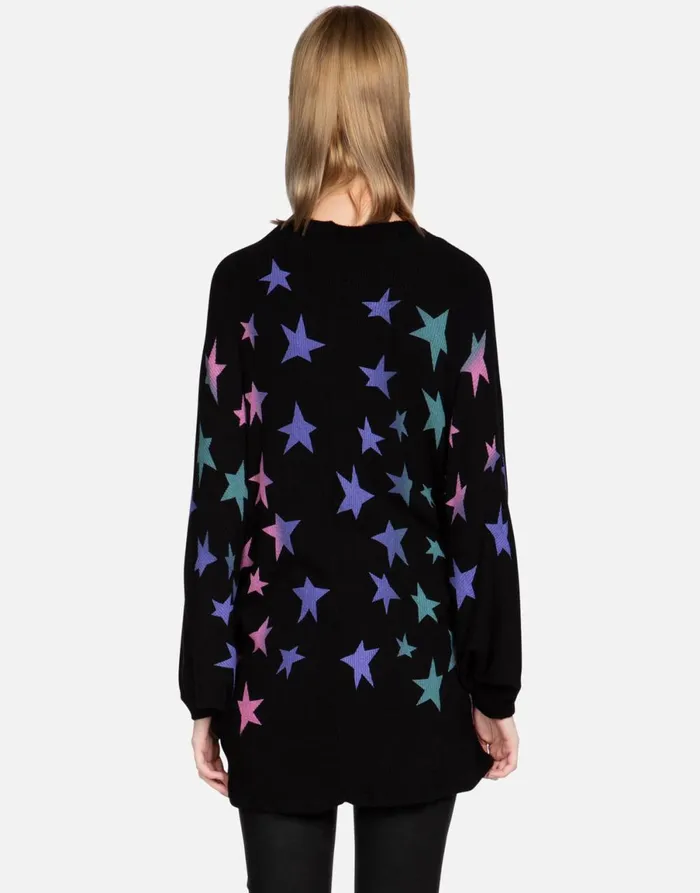 Isla Ombre Stars Black Women039s Lauren Moshi Sweaters and Knits