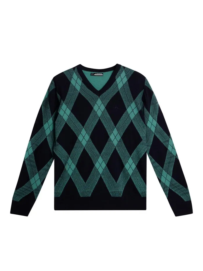 JLindeberg Knitwear Men Billy V Neck Knit