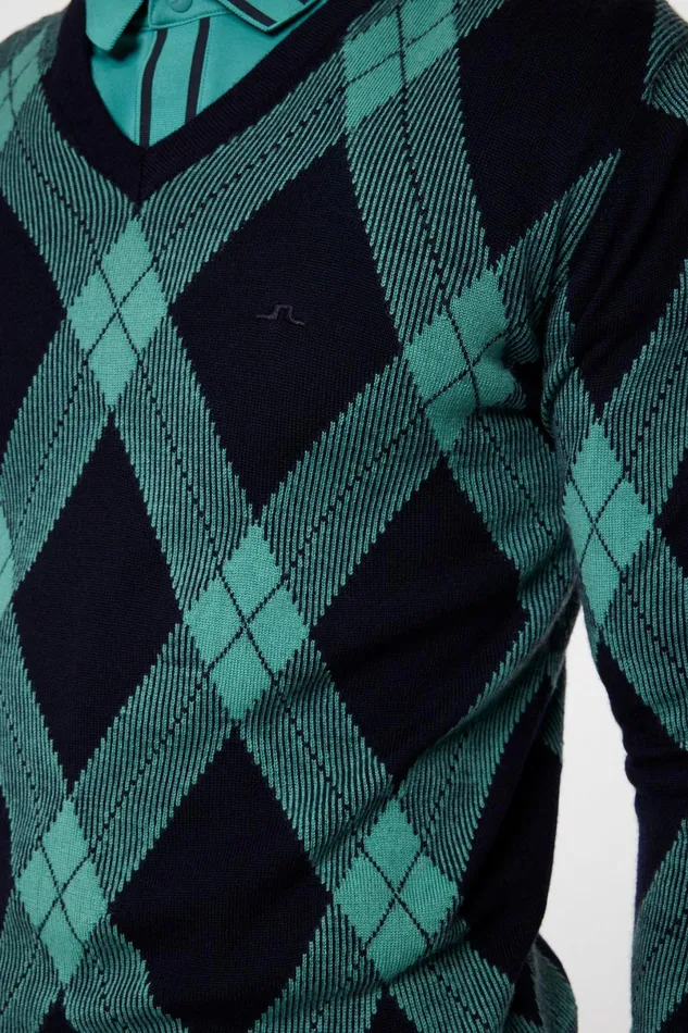 JLindeberg Knitwear Men Billy V Neck Knit