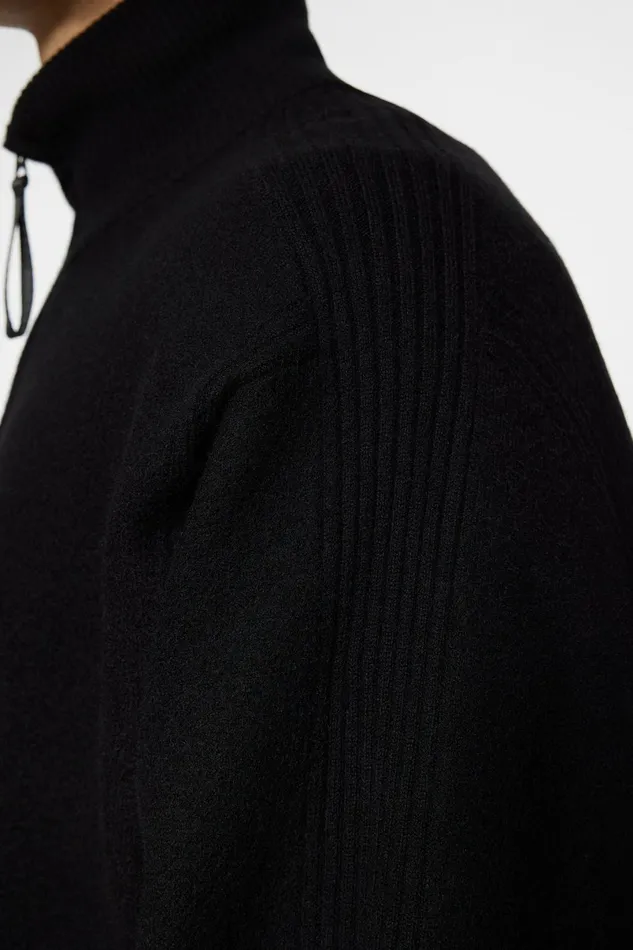 JLindeberg Knitwear Men Bon Boiled Wool Quarter Zip