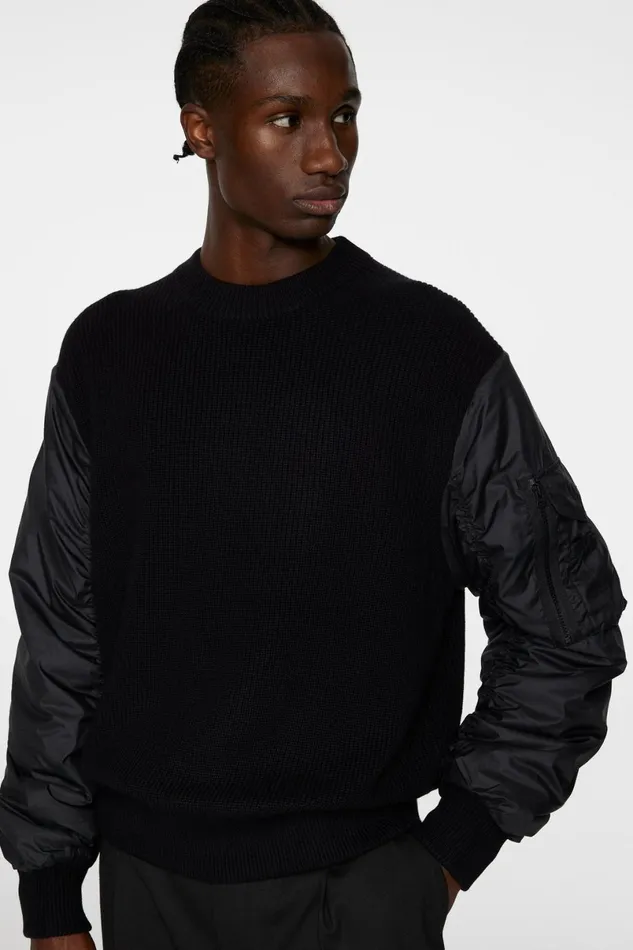 JLindeberg Knitwear Men Bow Bomber Knit Hybrid