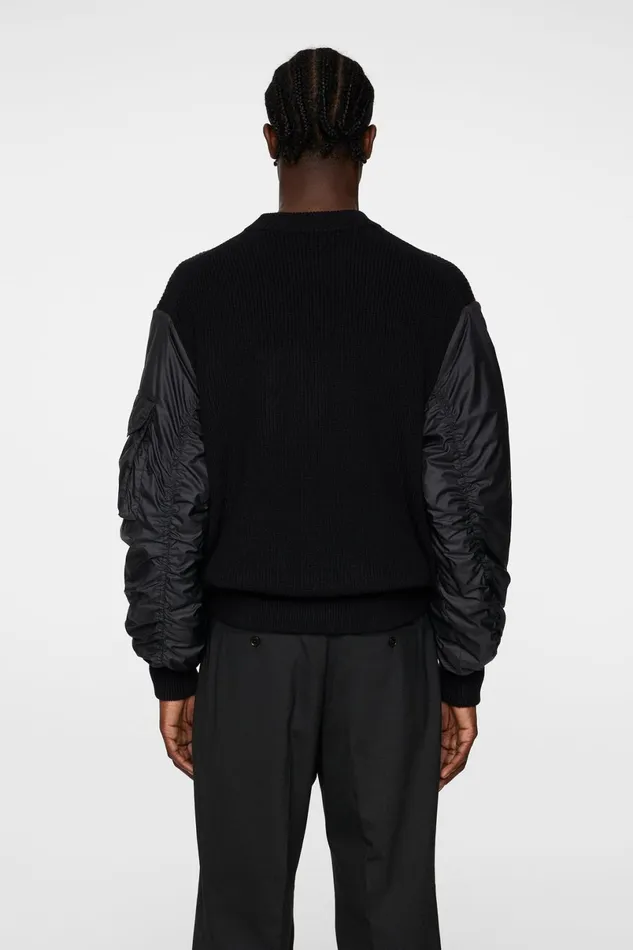 JLindeberg Knitwear Men Bow Bomber Knit Hybrid