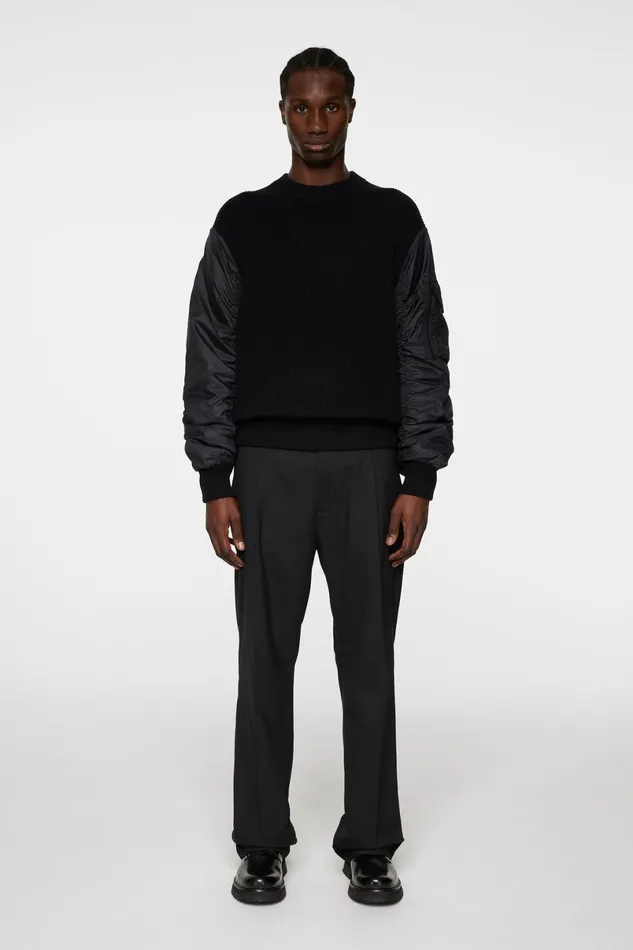 JLindeberg Knitwear Men Bow Bomber Knit Hybrid