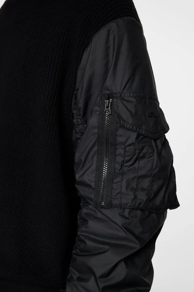 JLindeberg Knitwear Men Bow Bomber Knit Hybrid