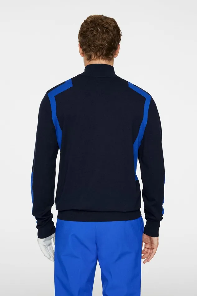 JLindeberg Knitwear Men Kendrick Knitted Zip Sweater