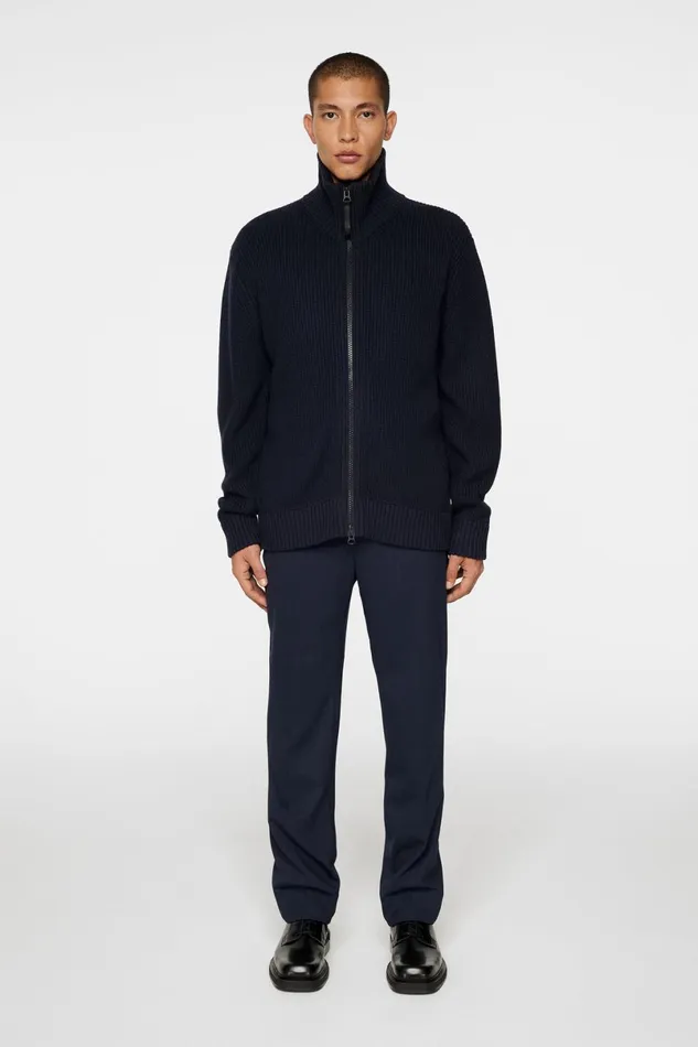 JLindeberg Knitwear Men Skyler Wool Blend Zip Cardigan