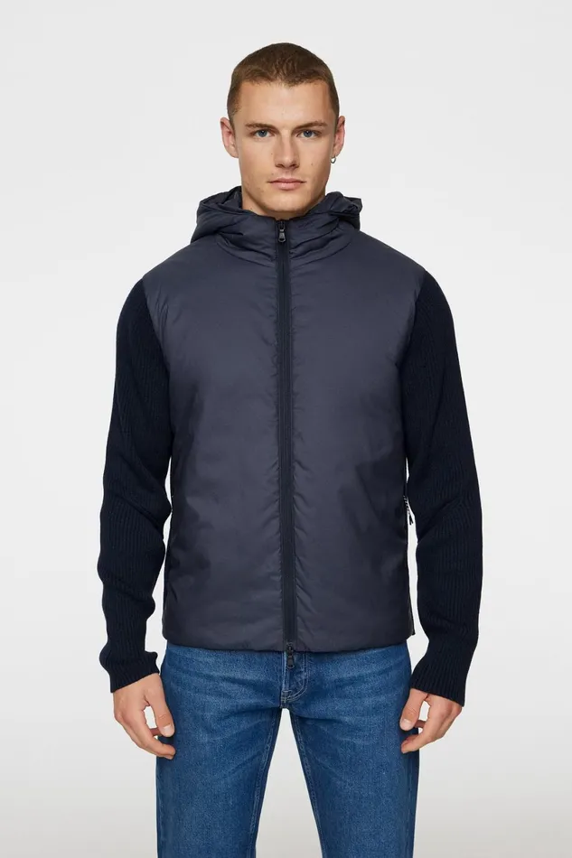 JLindeberg Knitwear Men Thierry Hybrid Knit Hoodie