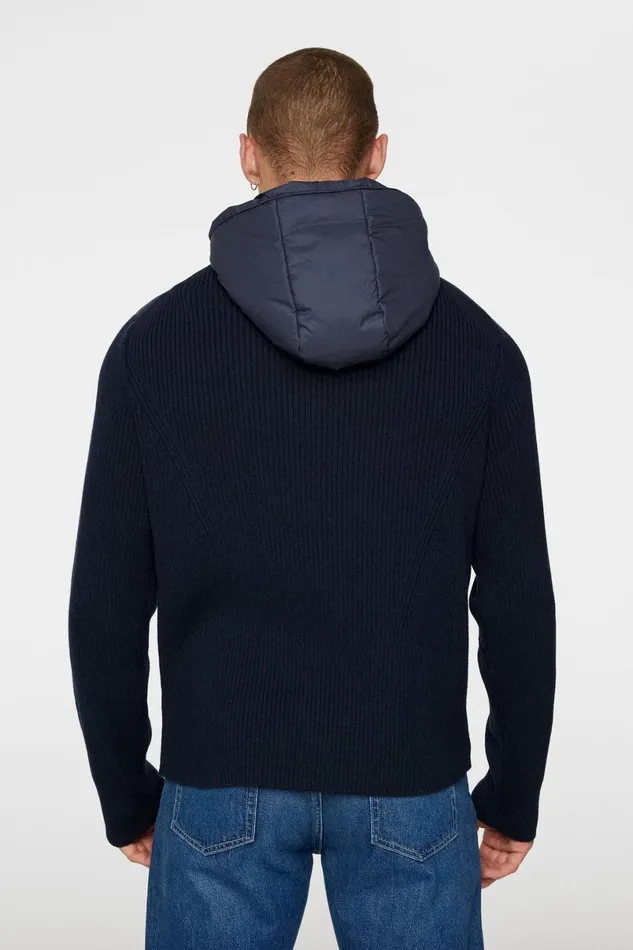 JLindeberg Knitwear Men Thierry Hybrid Knit Hoodie