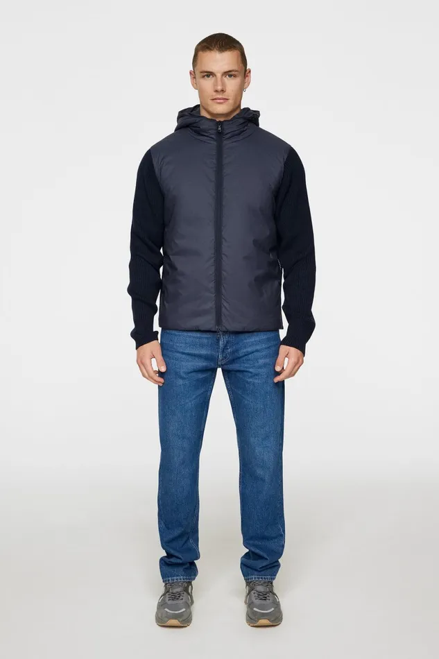 JLindeberg Knitwear Men Thierry Hybrid Knit Hoodie