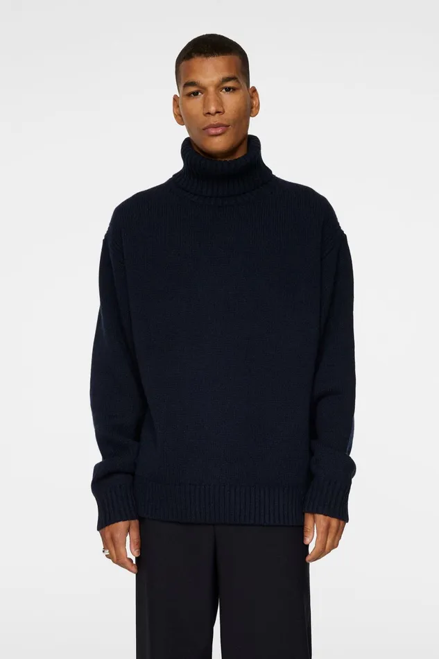 JLindeberg Knitwear Men Todd Heavy Knit Turtleneck