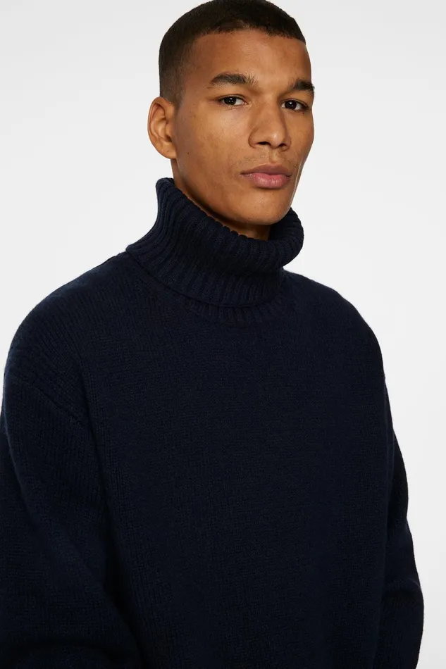 JLindeberg Knitwear Men Todd Heavy Knit Turtleneck