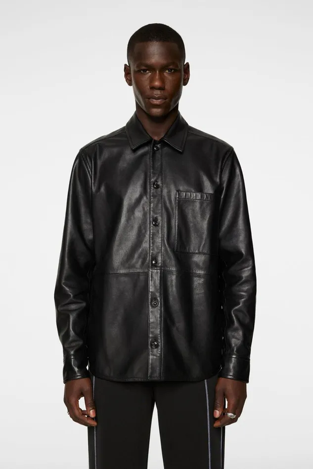 JLindeberg Overshirts Men Lanson Leather Overshirt