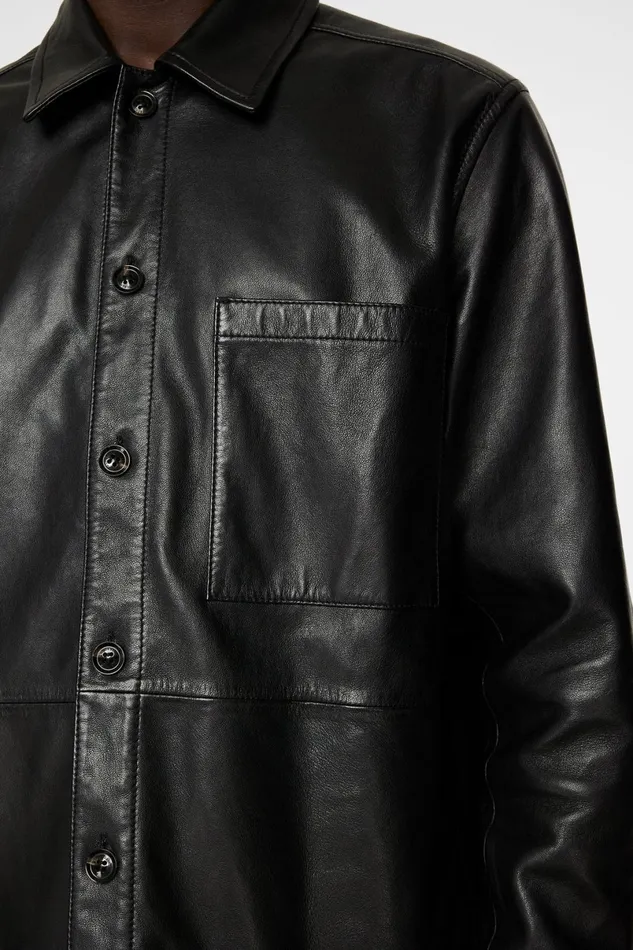 JLindeberg Overshirts Men Lanson Leather Overshirt