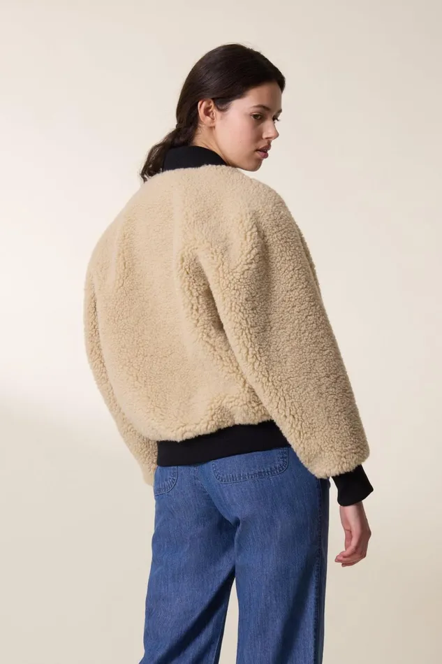 Jackets and Coats Women Leon and Harper Blouson Avarana Mix Off White