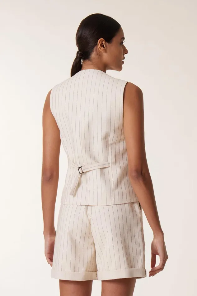Jackets and Coats Women Leon and Harper Valet Vertic Valet Ecru