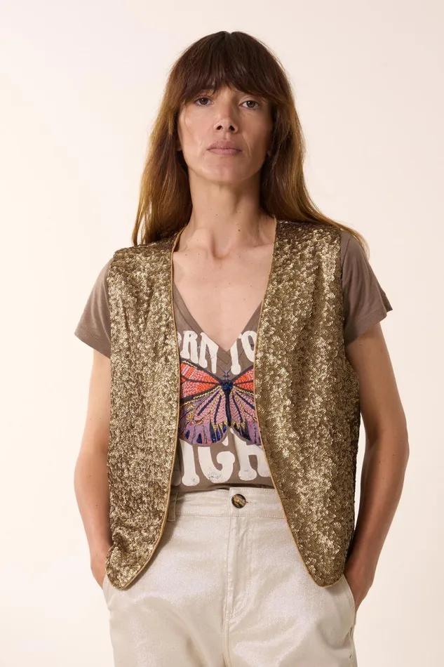 Jackets and Coats Women Leon and Harper Vim Pln Jacket Gold