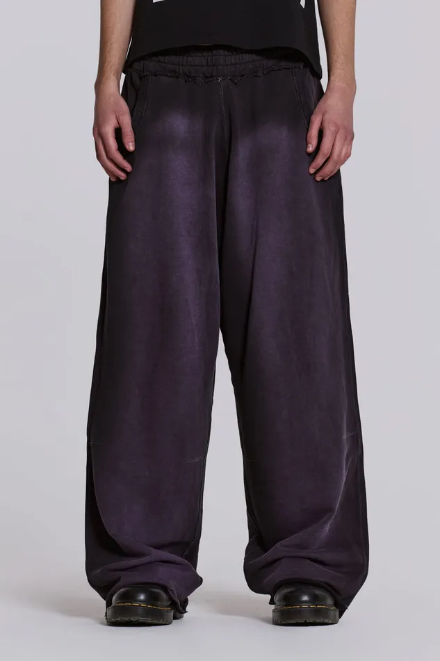 Jaded London Loungewear Men Shop Deep Purple Fade Monster Joggers