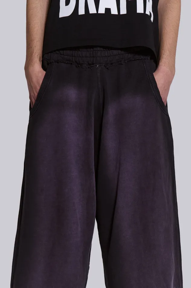 Jaded London Loungewear Men Shop Deep Purple Fade Monster Joggers
