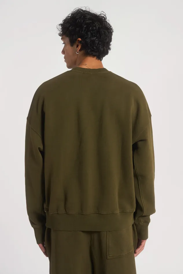Jaded London Shop NTRLS Moss Crew Neck Sweatshirt Men Loungewear